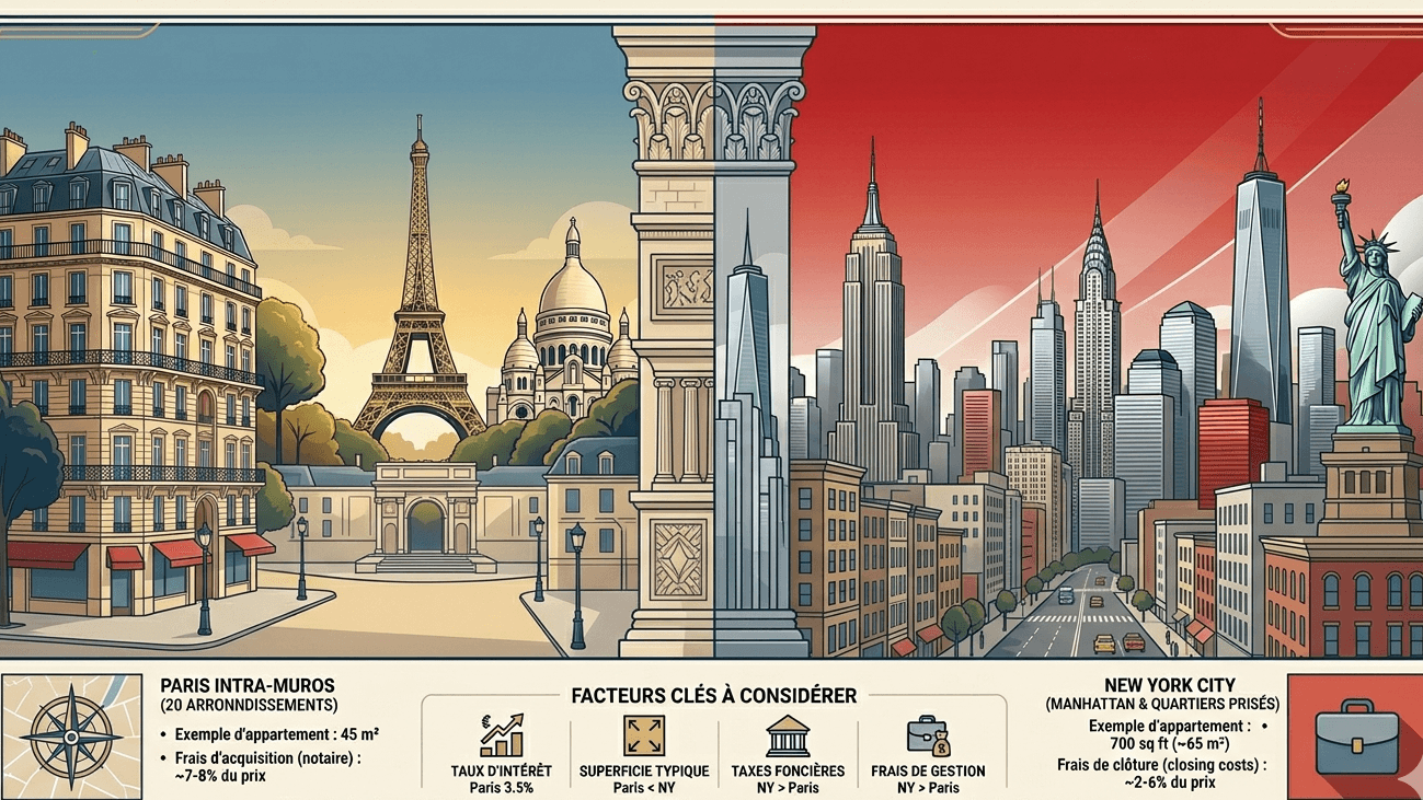 Paris et New York comparées — Haussmann face aux gratte-ciel de Manhattan